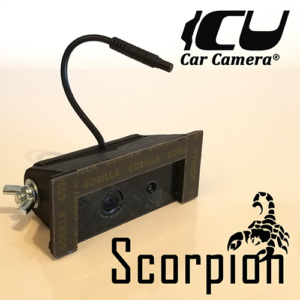 Scorpion ICU Car Camera. Full-time DualCam REAR VIEW Driving Cam to see your blind spots when driving. this is not a backup camera.