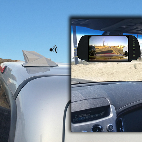 The Drone ICU Car Camera Wireless System - Completely Wireless and portable Rear View Car Camera and Video Monitor. No Wires, No Drilling, No Tools Needed, No Installation Required!