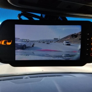 See a wide view behind your vehicle and your blind spots all in the video monitor.