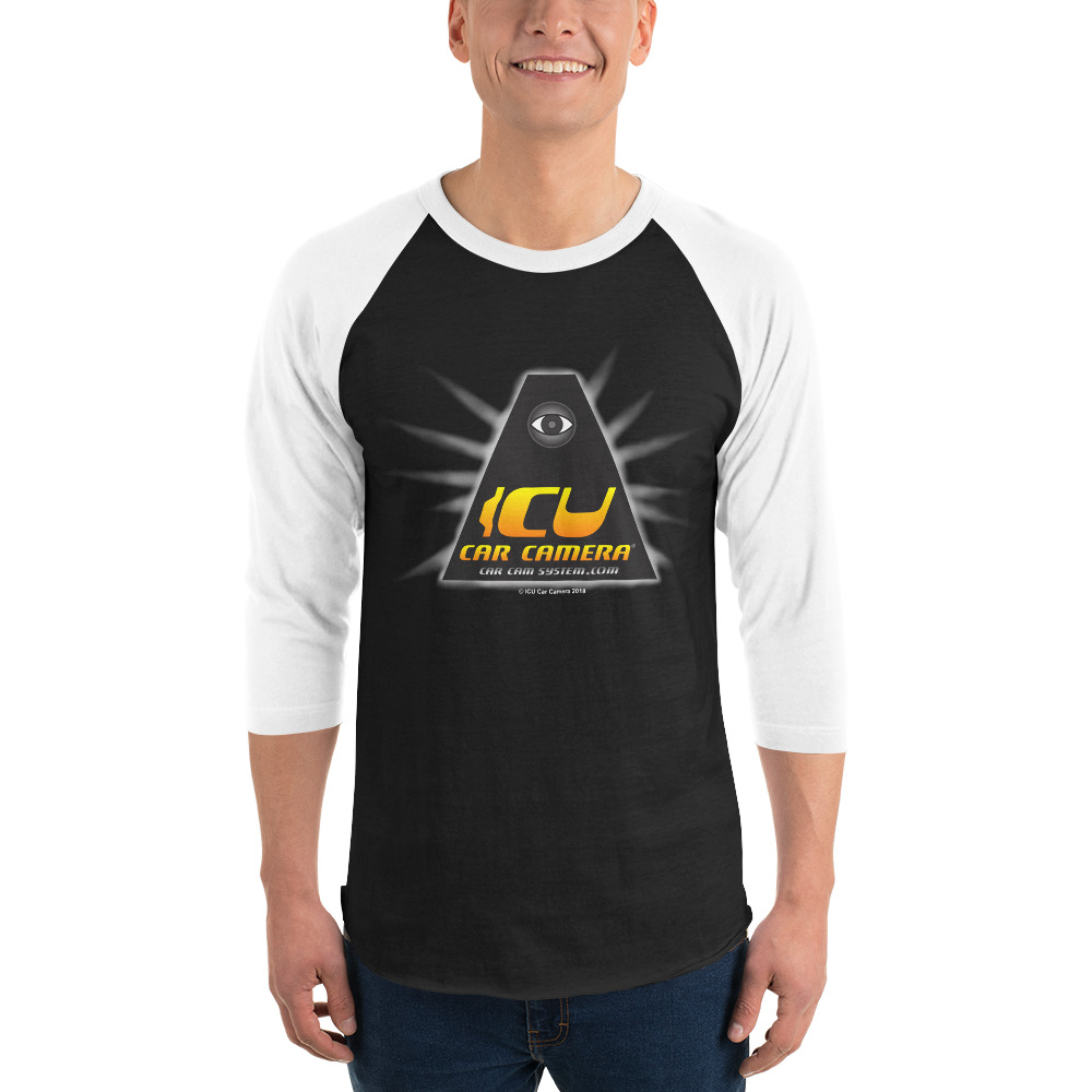 The Official ICU Car Camera Raglan Shirt with the ICU Car Camera "ICON" logo
