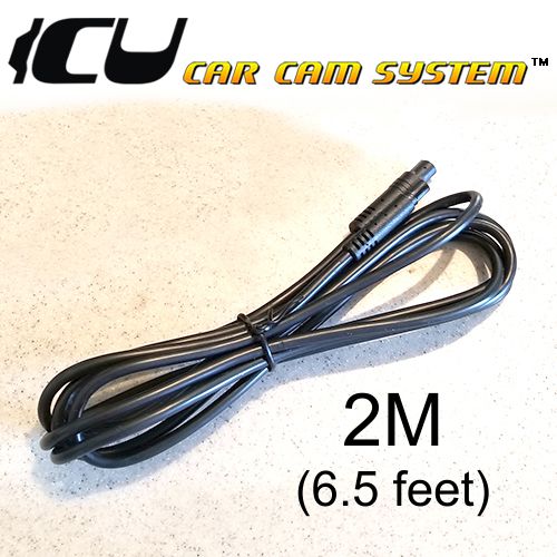 2 meter length (6.5 ft.) Camera Extension Cable for the ICU Car Cam System