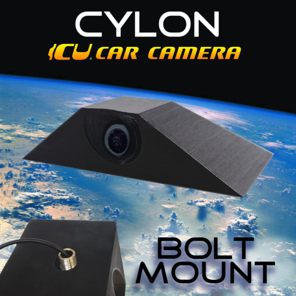 The Cylon ICU Car Camera is a Full-time REAR VIEW & Blind Spot Camera with wide-angle lens. Camera mounts to your roof or trunk for the best view or the road. Video Mirror Monitor attaches to your rear view mirror.