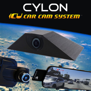 The Cylon ICU Car Cam System is a Full-time REAR VIEW & Blind Spot Camera with wide-angle lens. Camera mounts to your roof or trunk for the best view or the road. Video Mirror Monitor attaches to your rear view mirror.