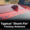 Typical Large Factory "Shark Fin" Antenna for Satellite and/or Radio Antenna